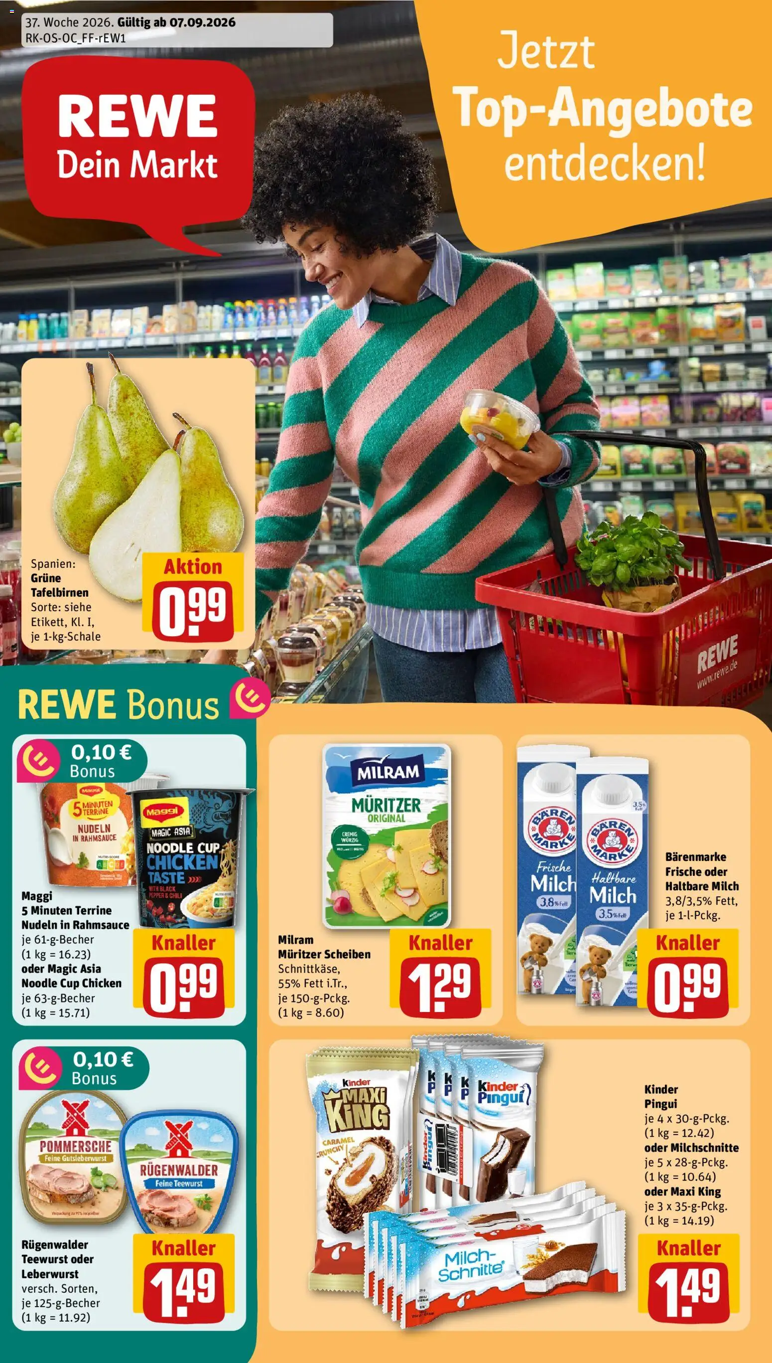 Vorschau von dem Prospekt des Geschäftes Rewe, gültig ab dem 07.09.2026