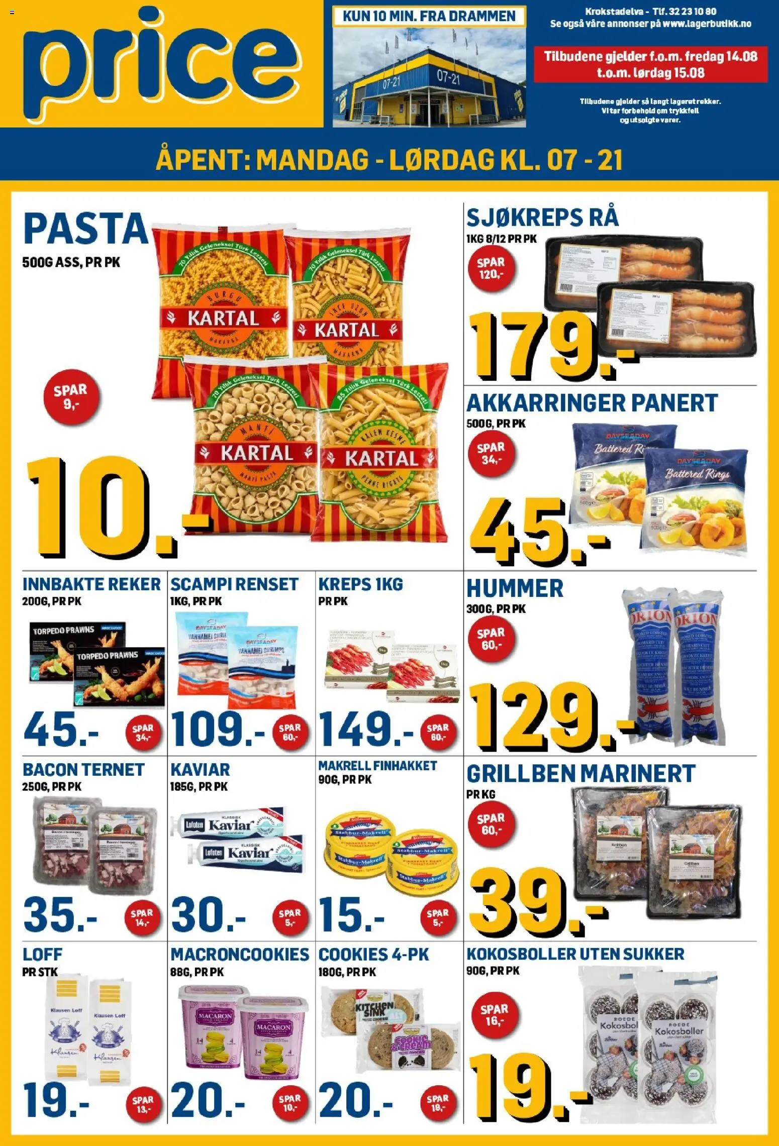 Forhåndsvis Price Lagerbutikk kundeavis fra butikk Price Lagerbutikk gyldig fra 14/08/2026