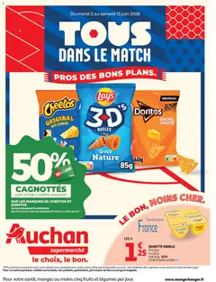 Prévisualisation de Auchan Produits laitiers supers du magasin Auchan formulaire valide 02/06/2026