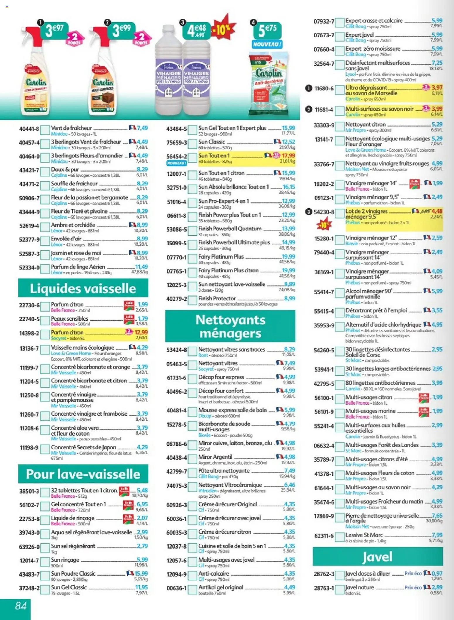 Prévisualisation de Maximo catalogue epicerie du magasin Maximo formulaire valide 24/08/2026 - Orchidée, Savon de marseille, Coton, Alcool ménager, Bouteille, Capsules, Cif spray, Lingettes antibactériennes