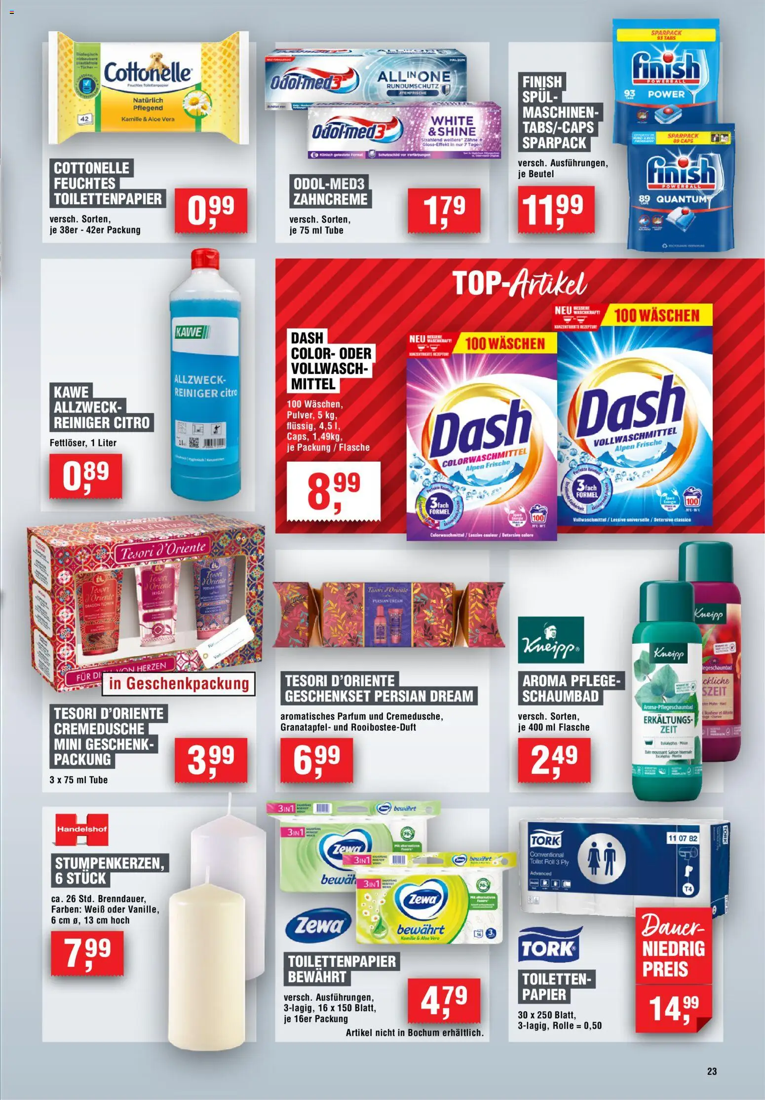 Vorschau von dem Prospekt des Geschäftes Handelshof, gültig ab dem 05.11.2026 - Parfüm, Granatapfel, Toilettenpapier, Finish, Zewa
