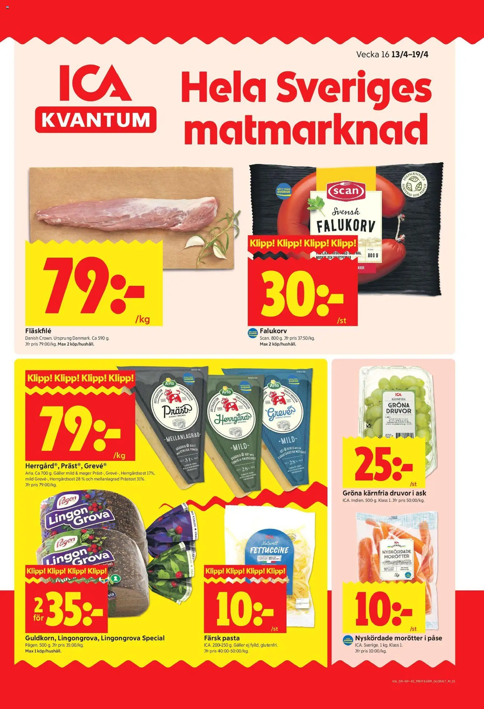 Förhandsgranska reklamblad Farsta från butik ICA Kvantum gäller från 13/04/2026