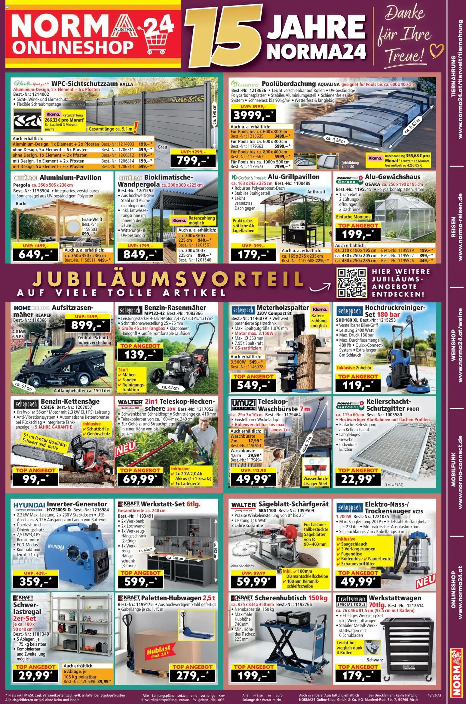Vorschau der Angebote: Norma Norma Online shop gültig ab 19.10.2026 - Schrank, USB