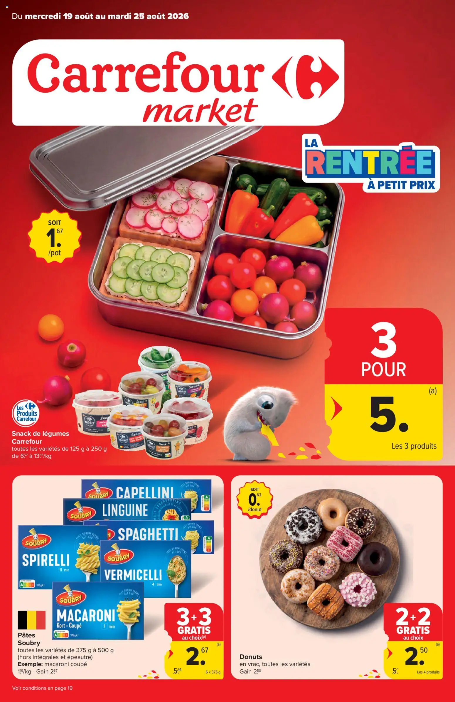 Voorbeeld van Carrefour market Publicité van winkel Carrefour market geldig vanaf 19/08/2026