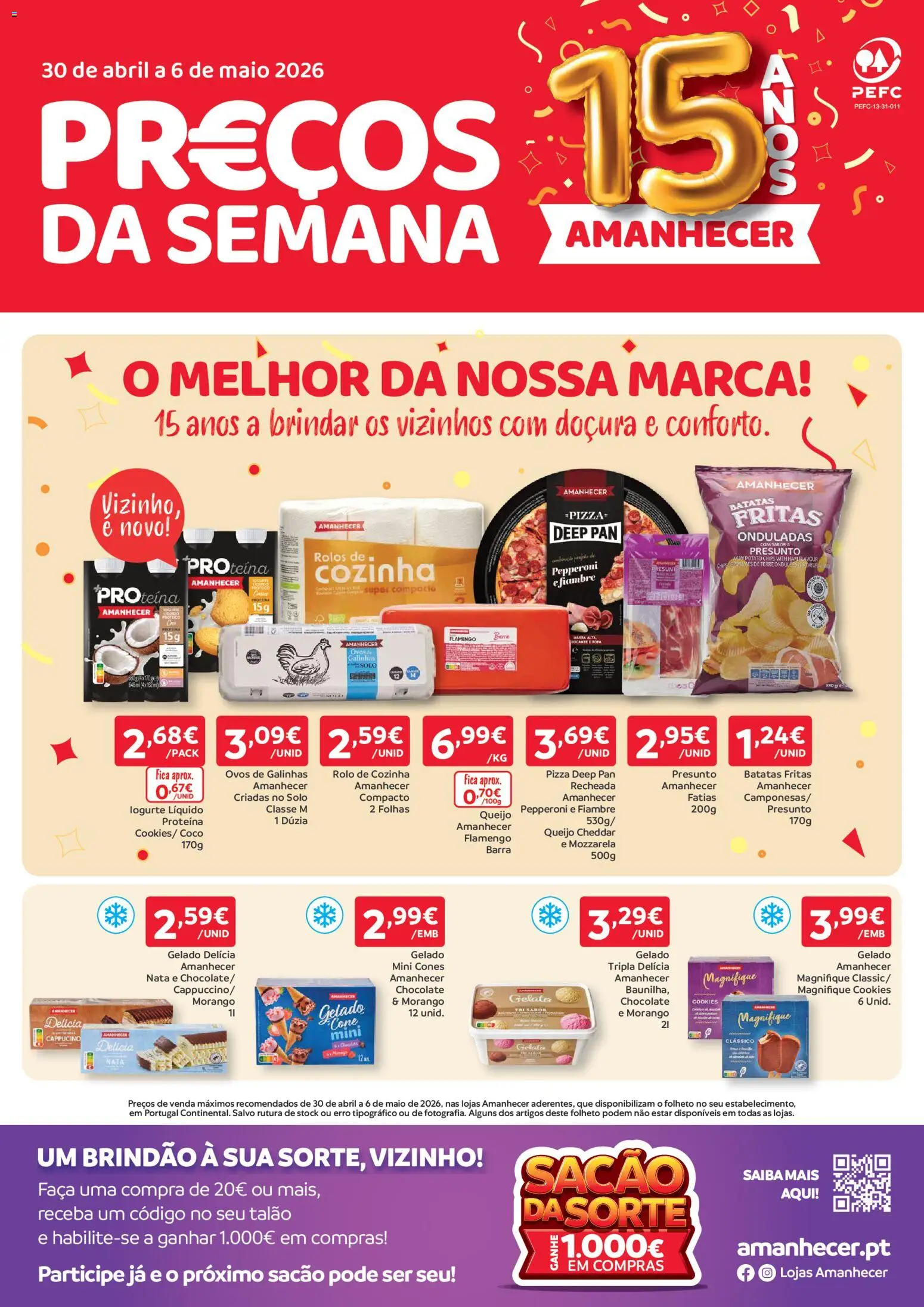 Pré-visualização do folheto da loja Amanhecer válida a partir de 30/04/2026