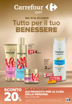 Anteprima dell'opuscolo Carrefour volantino Iper Bellezza - Torino dal negozio Carrefour valido da 10/07/2026