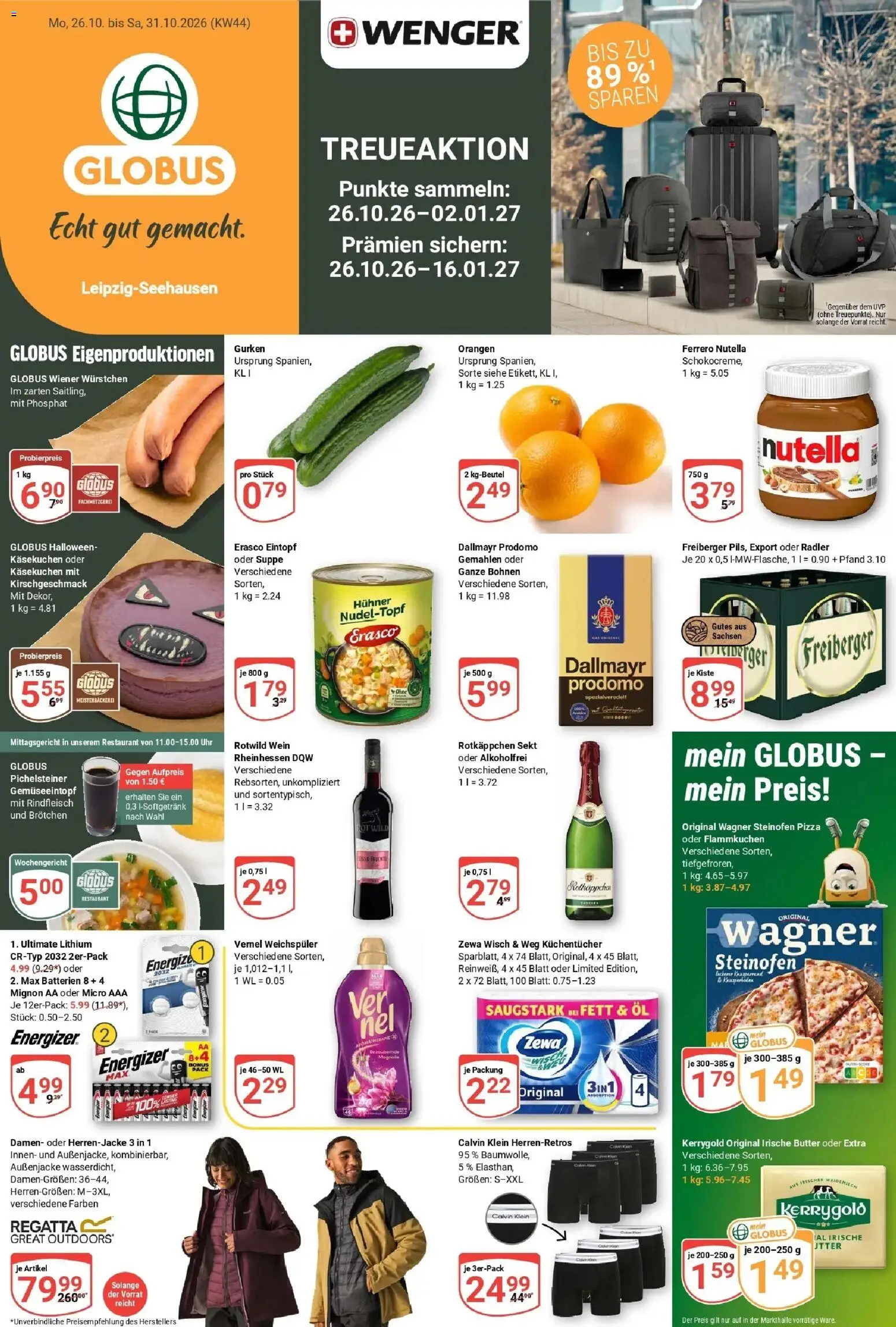 Vorschau von dem Prospekt des Geschäftes Globus, gültig ab dem 26.10.2026