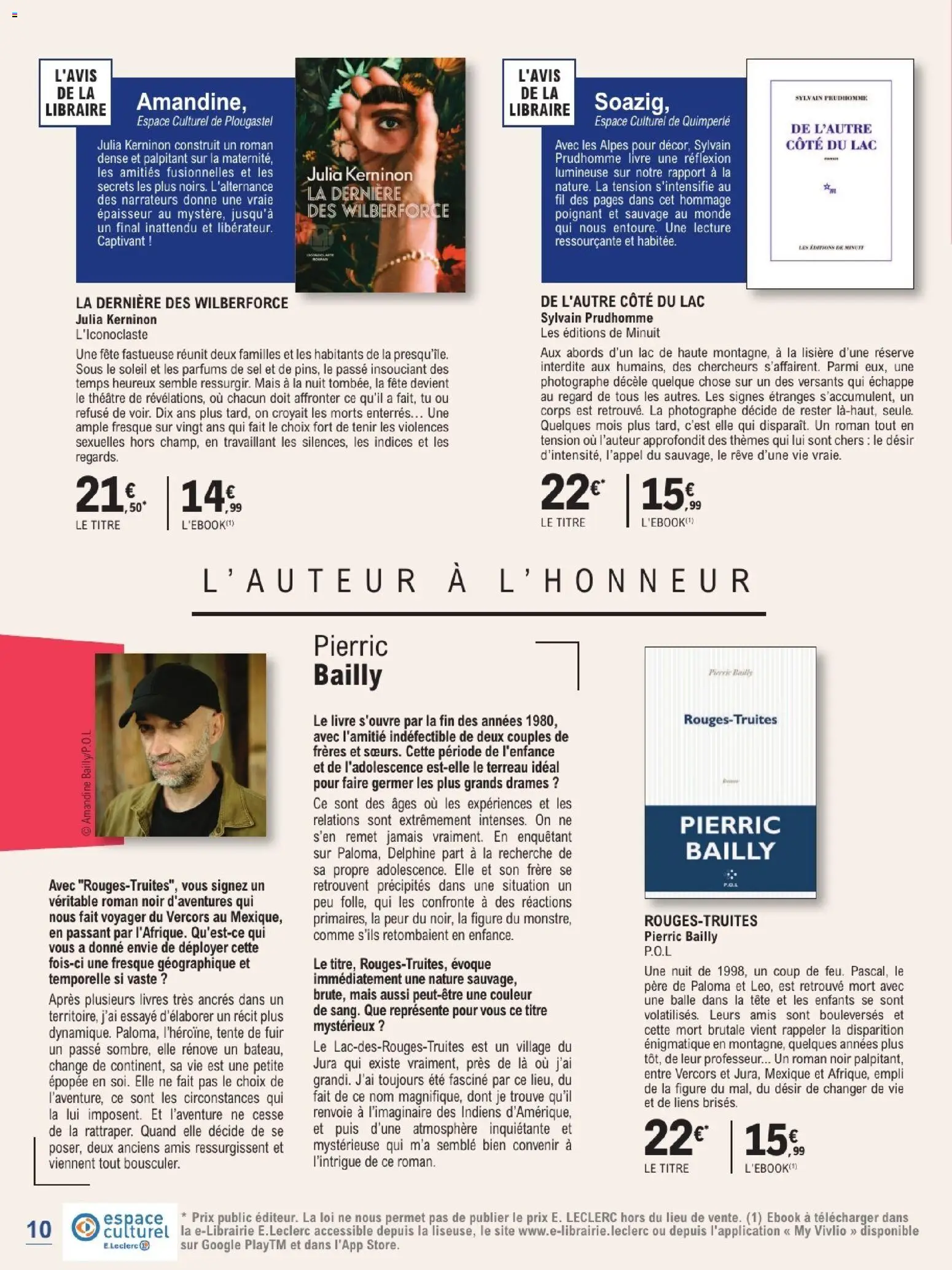 Prévisualisation de E.Leclerc Guide rentree litteraire du magasin E.Leclerc formulaire valide 01/09/2026 - Parfums, Livre, Mais, Tente, Livres, Sel, Terreau