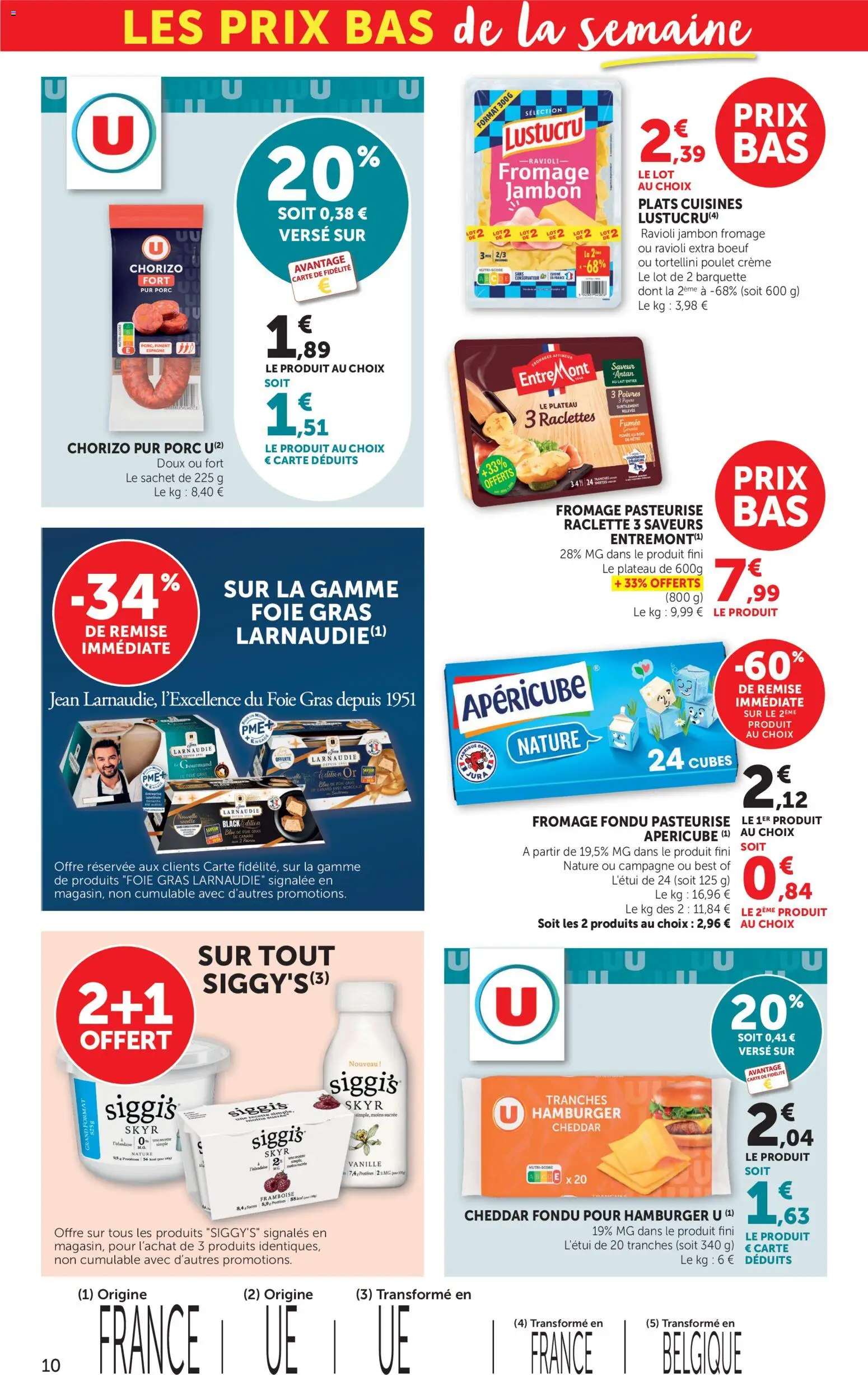 Prévisualisation de bi1 Catalogue halloween du magasin bi1 formulaire valide 20/10/2026 - Jean, Foie, Crème, Brique, Cheddar, Plateau, Piment, Lait entier