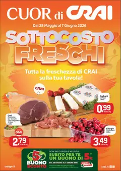 Anteprima dell'opuscolo CRAI volantino Cuor di Crai Alessandria dal negozio CRAI valido da 28/05/2026
