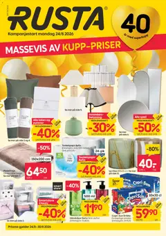 Forhåndsvis Rusta kundeavis fra butikk Rusta gyldig fra 24/08/2026