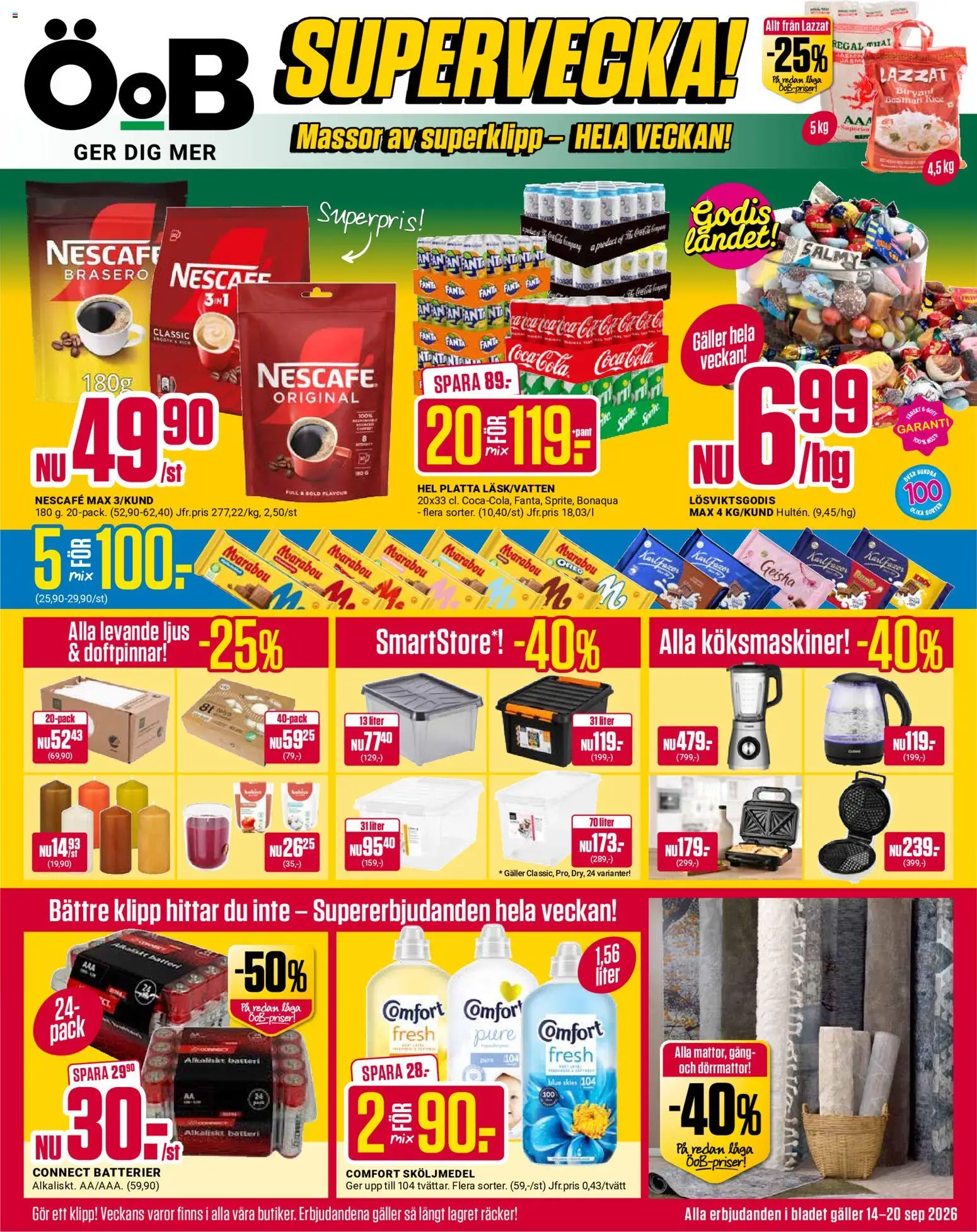 Förhandsgranska reklamblad ÖoB erbjudanden från butik ÖoB gäller från 14/09/2026