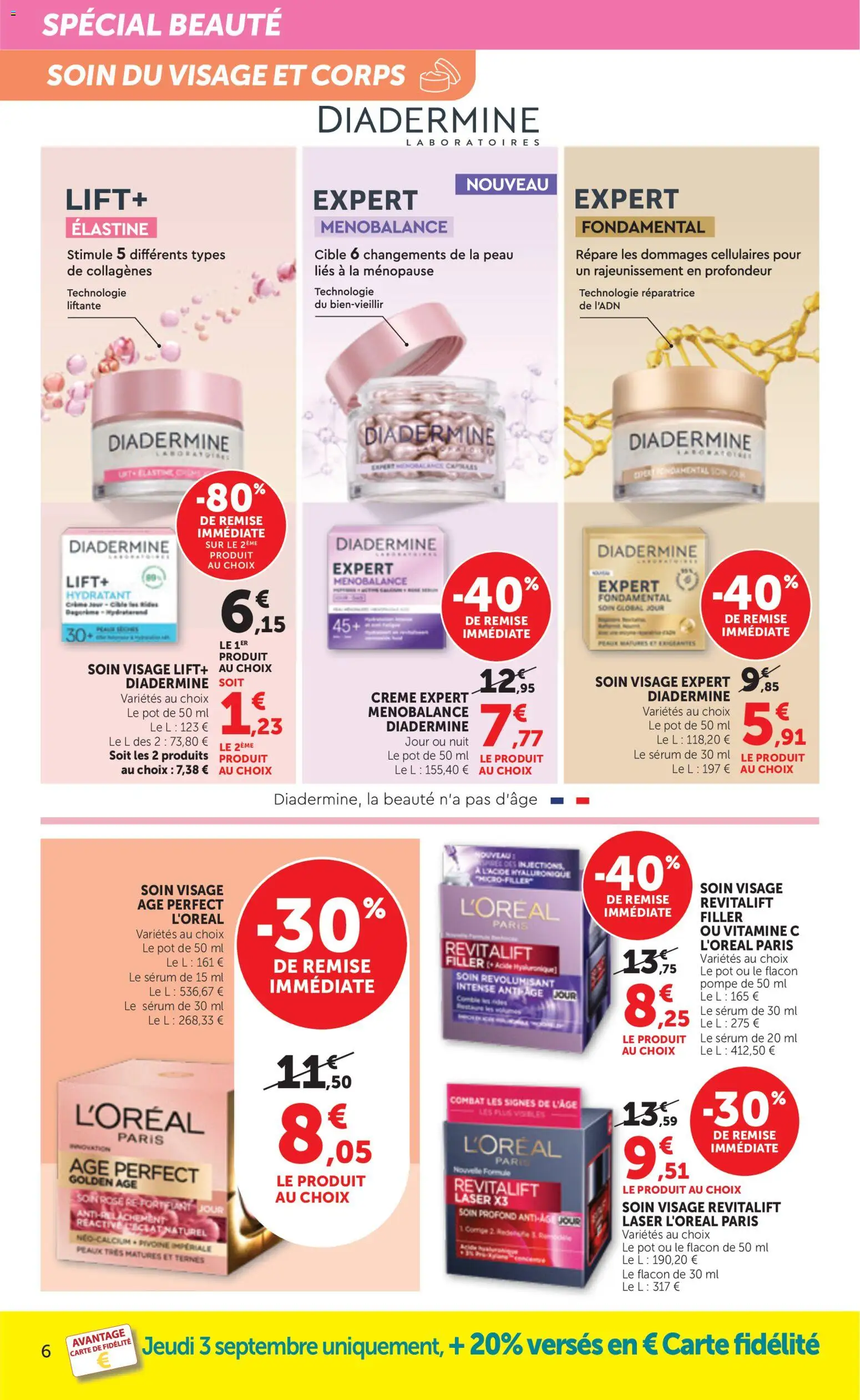 Prévisualisation de bi1 Catalogue la beaute à prix bas du magasin bi1 formulaire valide 01/09/2026 - Acide hyaluronique, Crème, Soin visage, Serum, Capsules