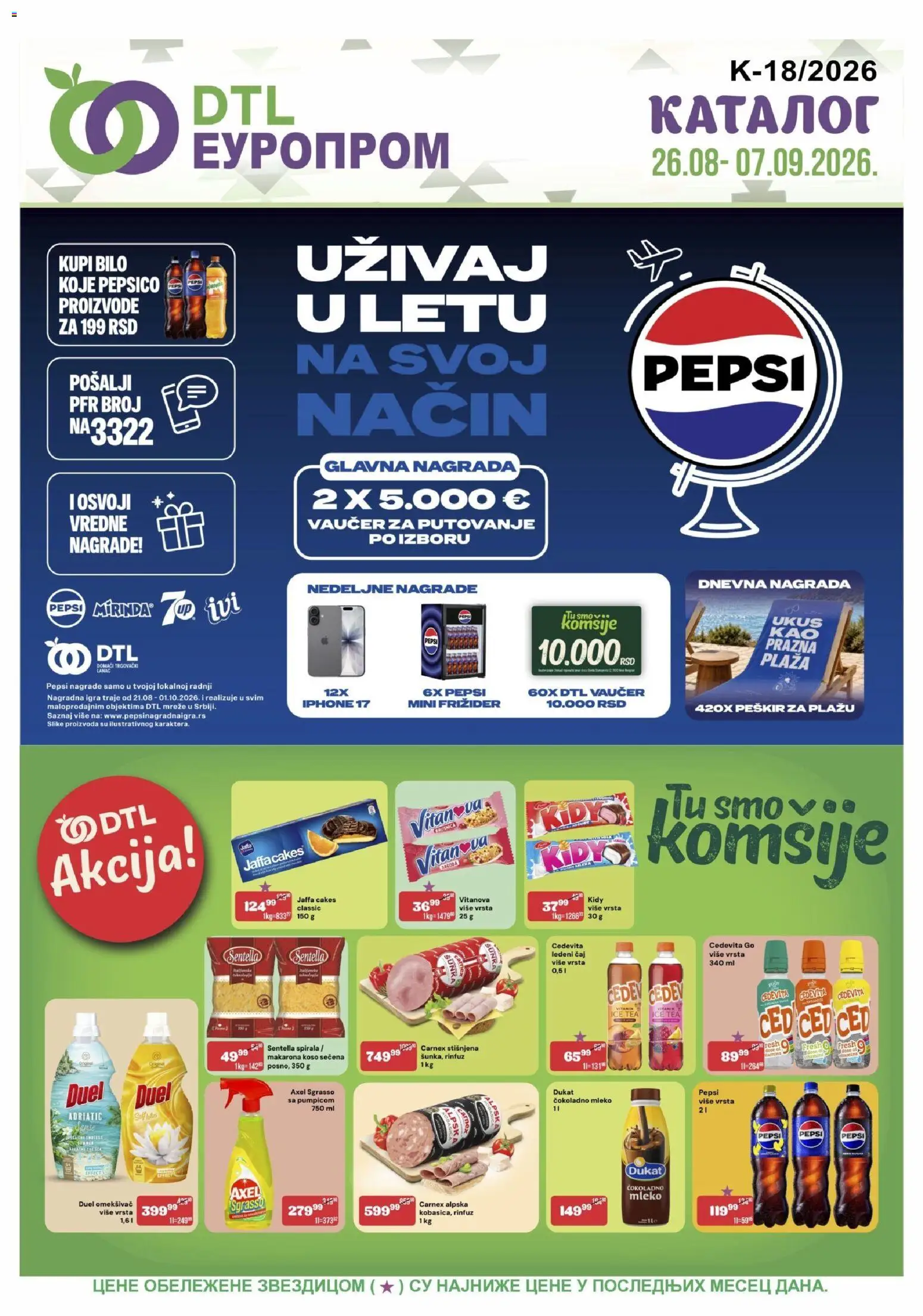 Pregled Europrom kataloga - važi od 26.08.2026
