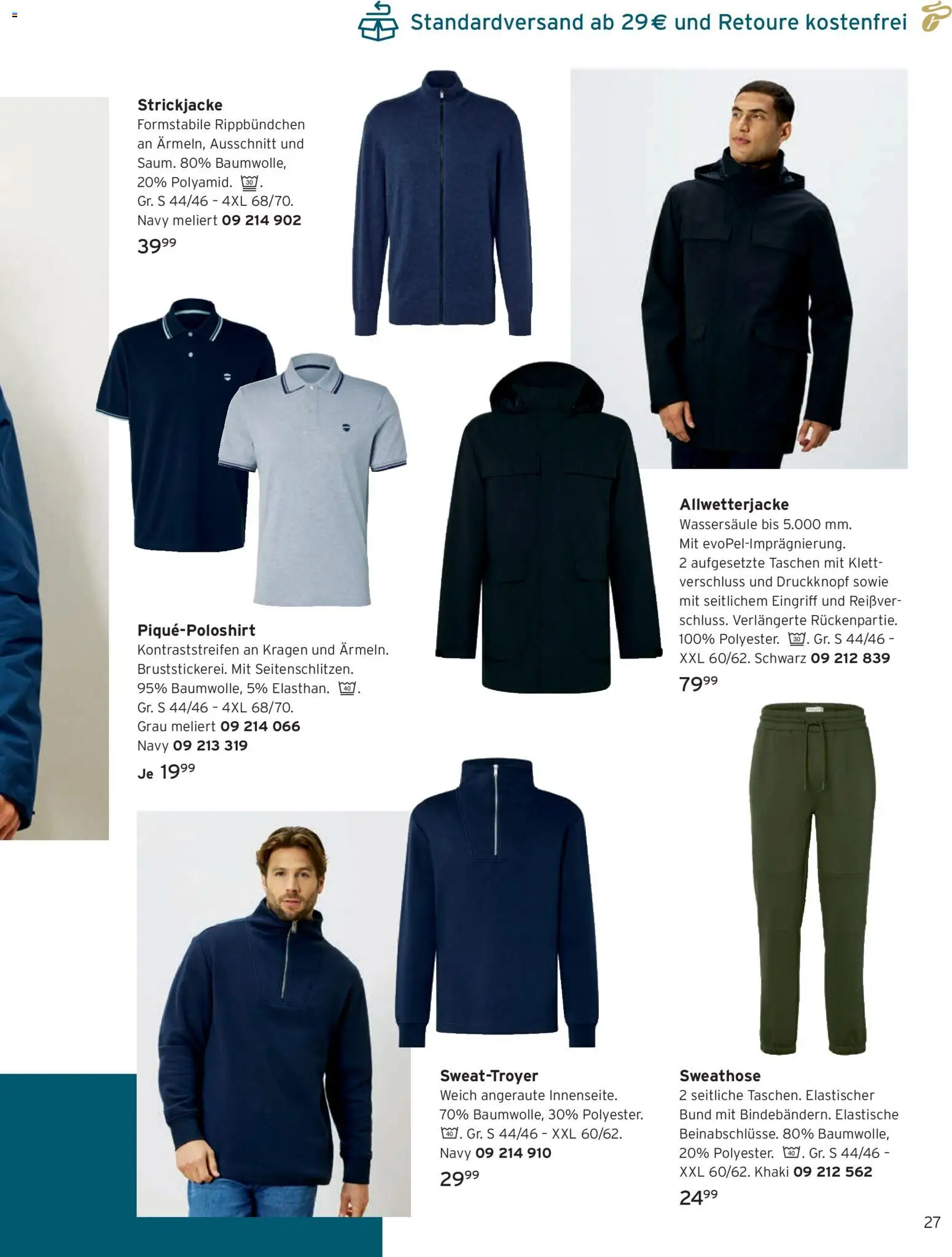 Vorschau von dem Prospekt des Geschäftes Tchibo, gültig ab dem 01.09.2026 - Taschen, Strickjacke, Sweathose