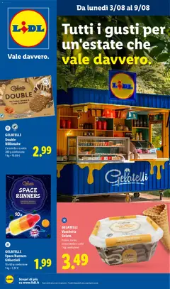 Anteprima dell'opuscolo Lidl volantino Gelato dal negozio Lidl valido da 03/08/2026