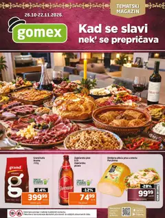 Pregled Gomex kataloga - važi od 26.10.2026