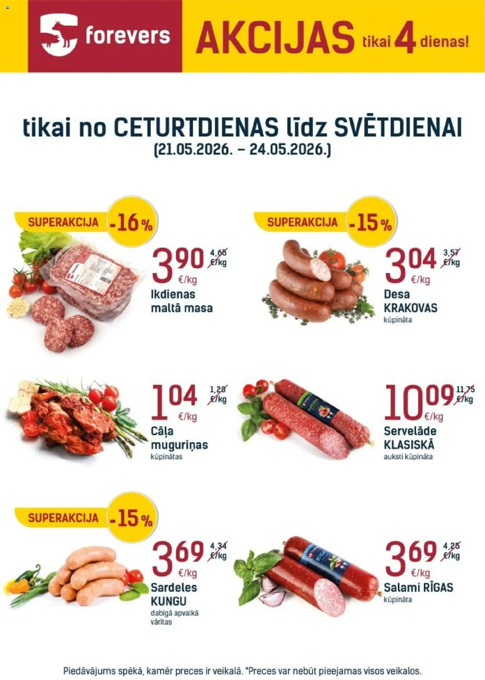 Skatīt Forevers akciju bukletu, derīgs no 21.05.2026.