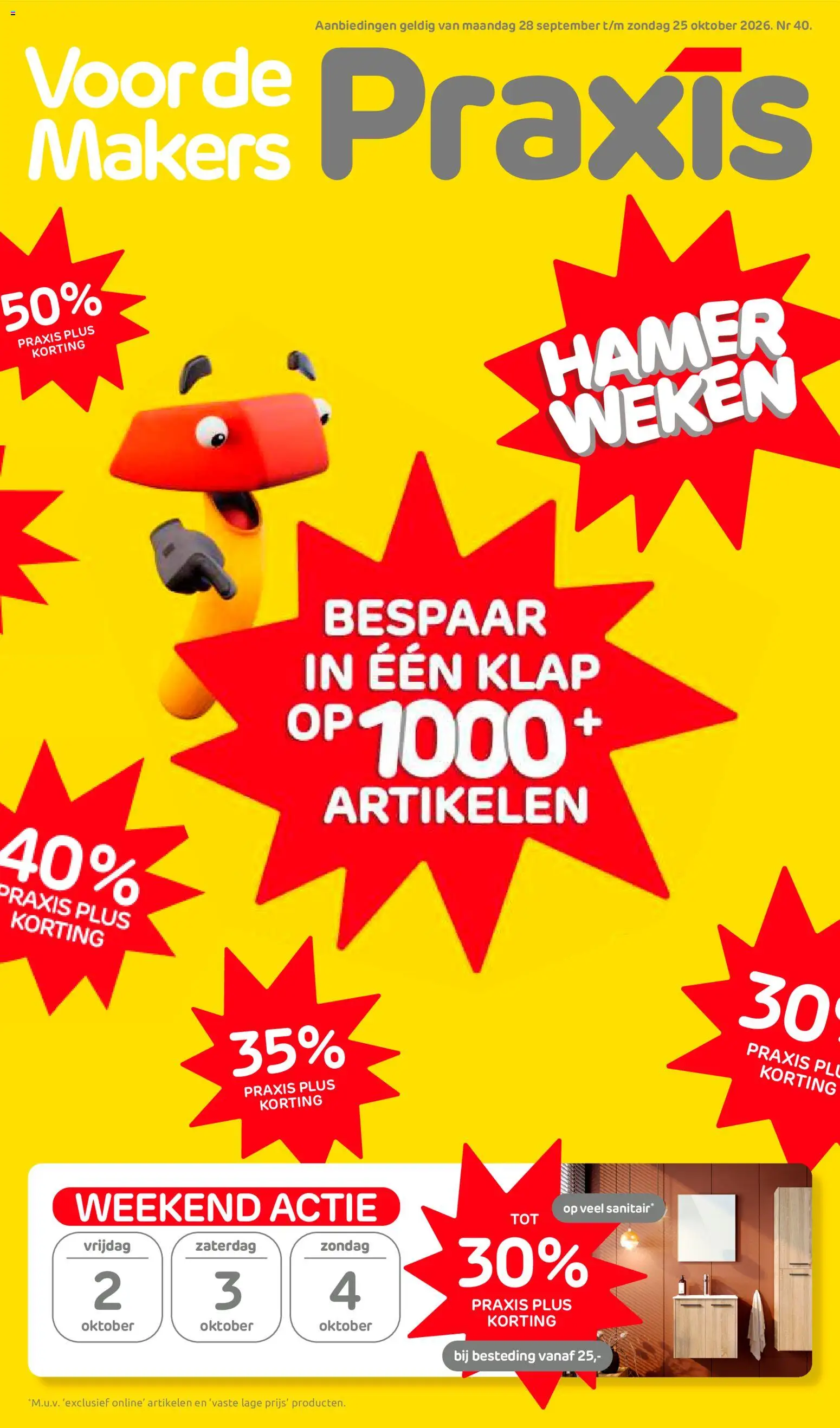 Voorbeeld van Praxis folder van winkel Praxis geldig vanaf 28-09-2026
