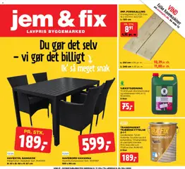 Eksempel på tilbudsavis Jem & fix - Tilbudsavis uge 21 fra butik Jem & fix gyldig fra 17/05/2026