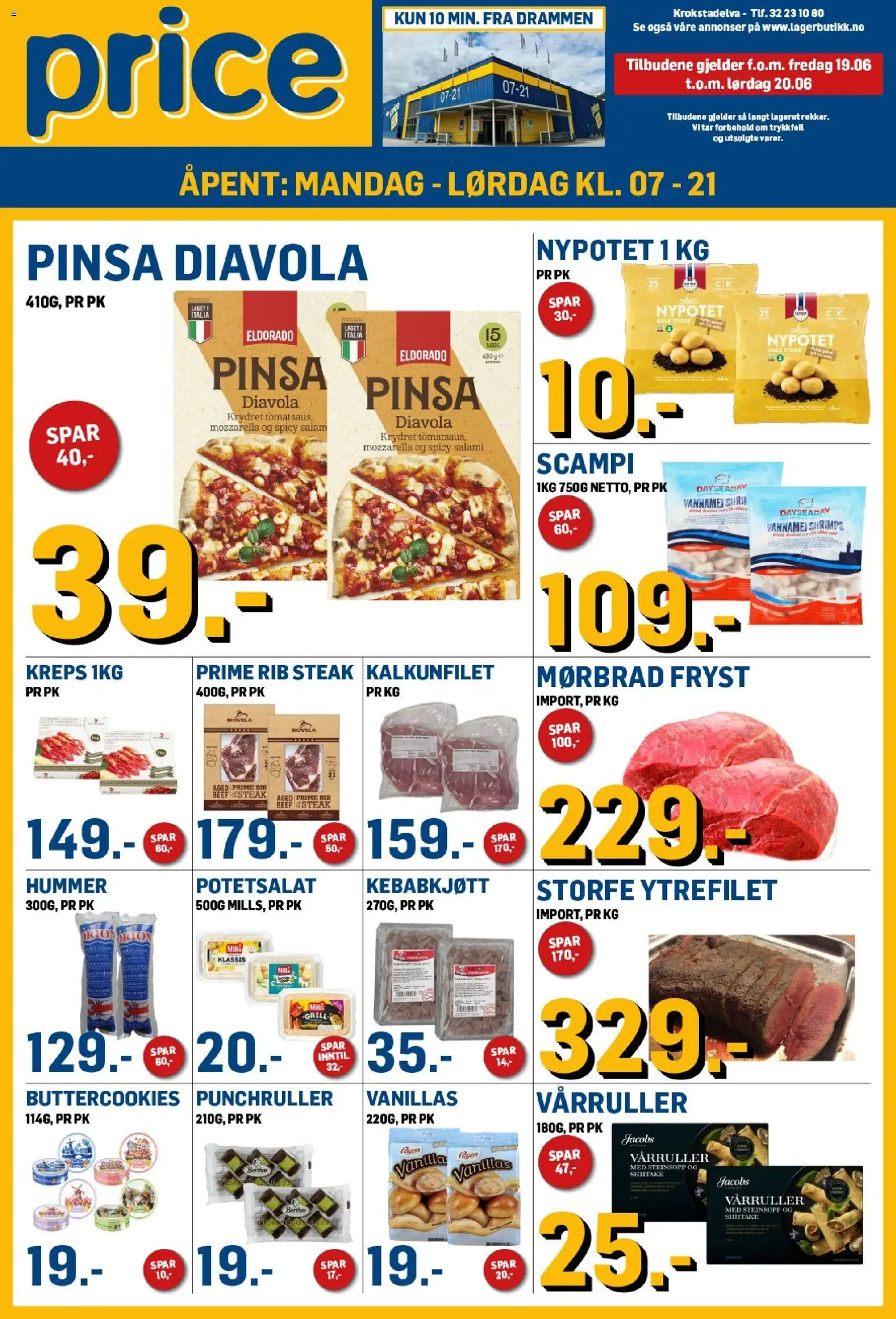 Forhåndsvis Price Lagerbutikk kundeavis fra butikk Price Lagerbutikk gyldig fra 19/06/2026