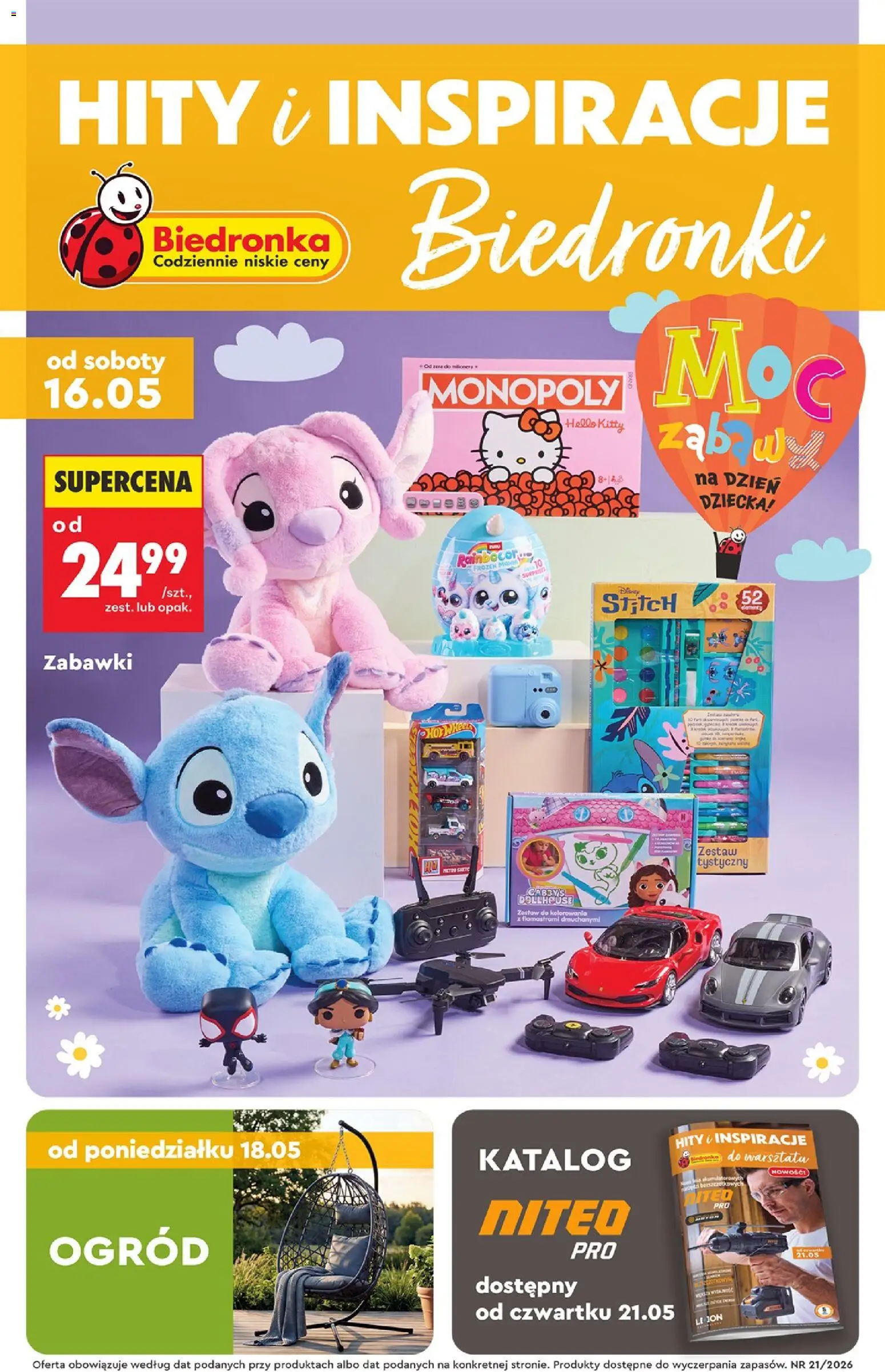 Pogląd gazetki "Biedronka gazetka - Hity i inspiracje" ze sklepu Biedronka ważnej od 16.05.2026