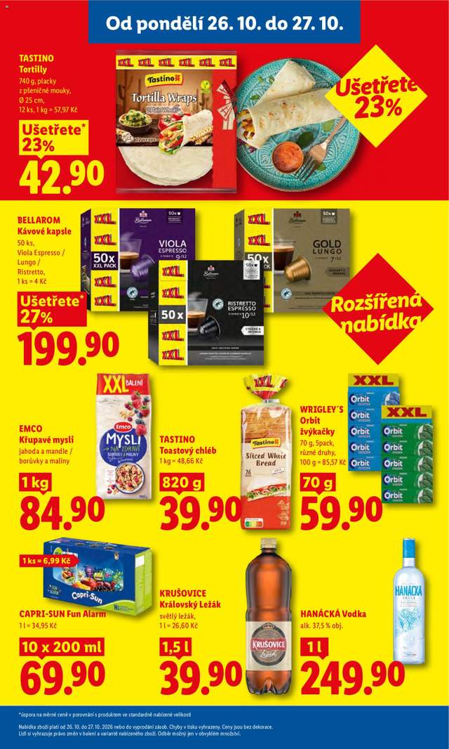 Nový Lidl leták od 26.10.