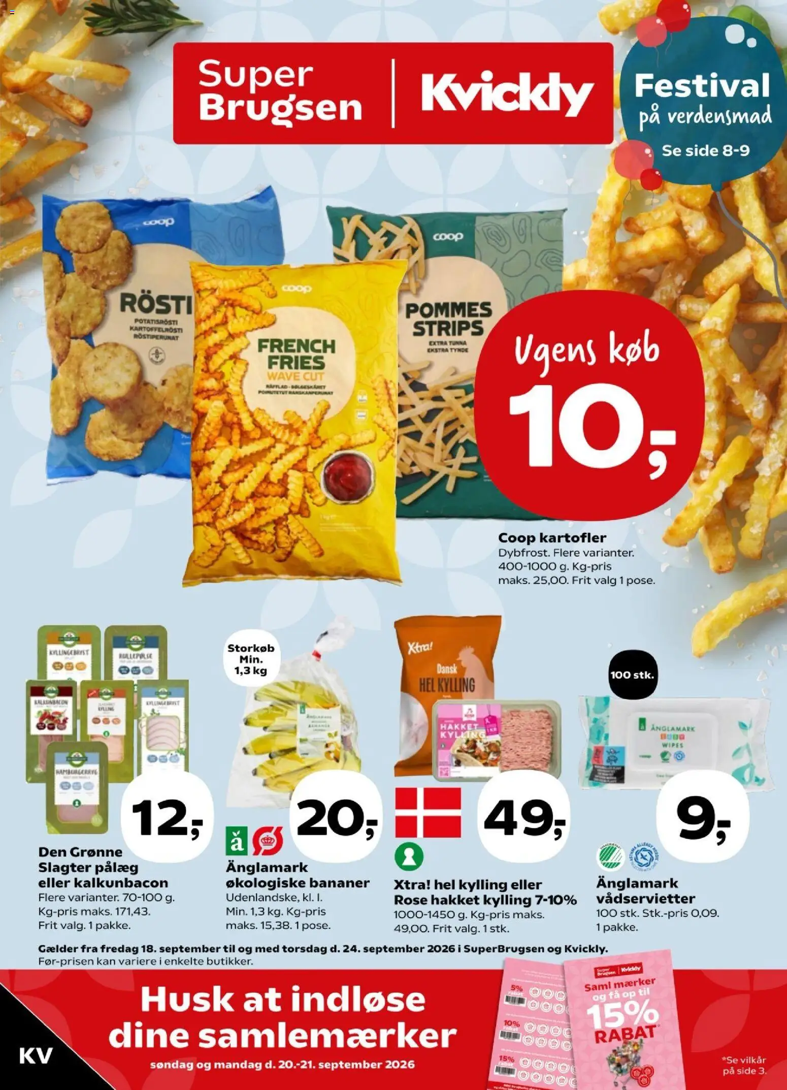 Eksempel på tilbudsavis Kvickly - Tilbudsavis uge 38 fra butik Kvickly gyldig fra 18/09/2026