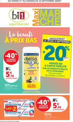 Prévisualisation de bi1 Maxi la beauté à prix bas du magasin bi1 formulaire valide 01/09/2026