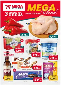 Pregled letka Mega Diskont vikend akcija trgovine Mega Diskont vrijedi od 27.08.2026