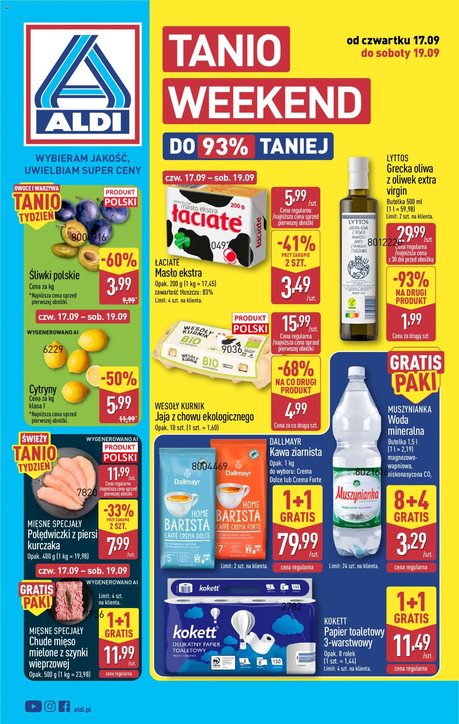 Náhled nabídky: Aldi Polsko Aldi Polsko leták - Oferta weekendowa platný od 17.09.2026