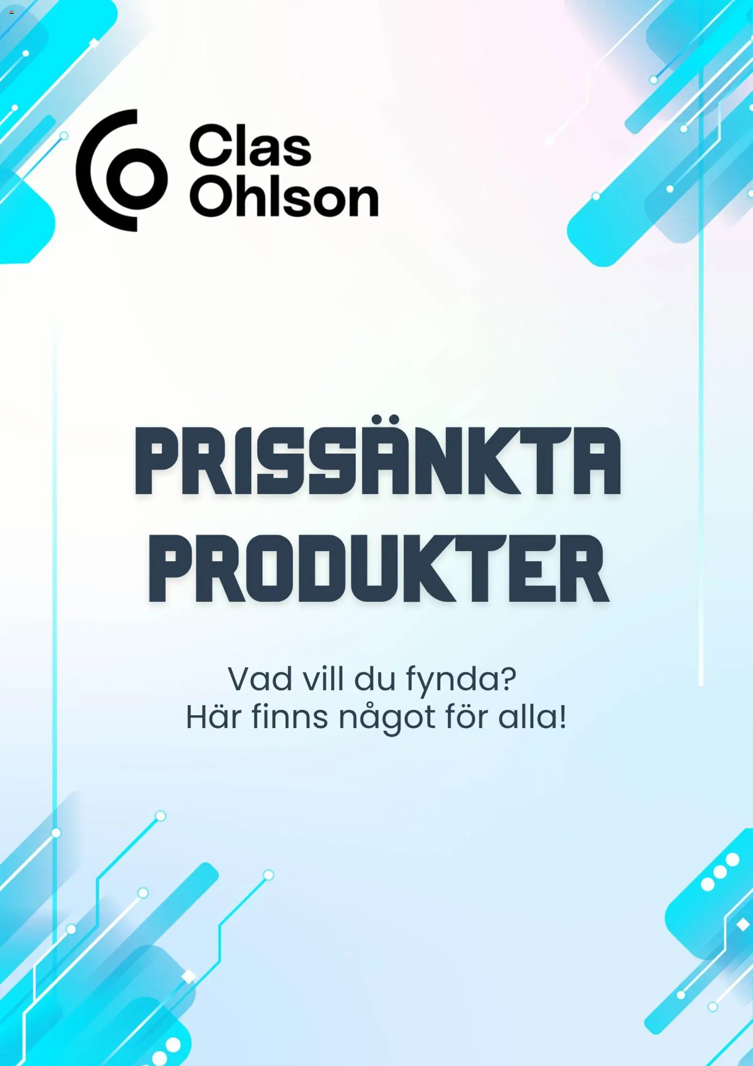 Förhandsgranska reklamblad Clas Ohlson erbjudanden från butik Clas Ohlson gäller från 01/10/2026