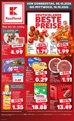 Vorschau von dem Prospekt des Geschäftes Kaufland, gültig ab dem 08.10.2026