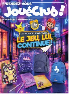 Prévisualisation de Les vacances sont finies. Le jeu, lui continue ! du magasin Offres formulaire valide 26/08/2026