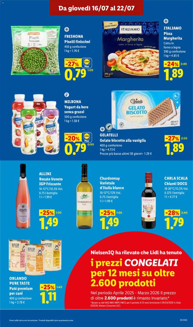Nuovo volantino Lidl dal 16/07