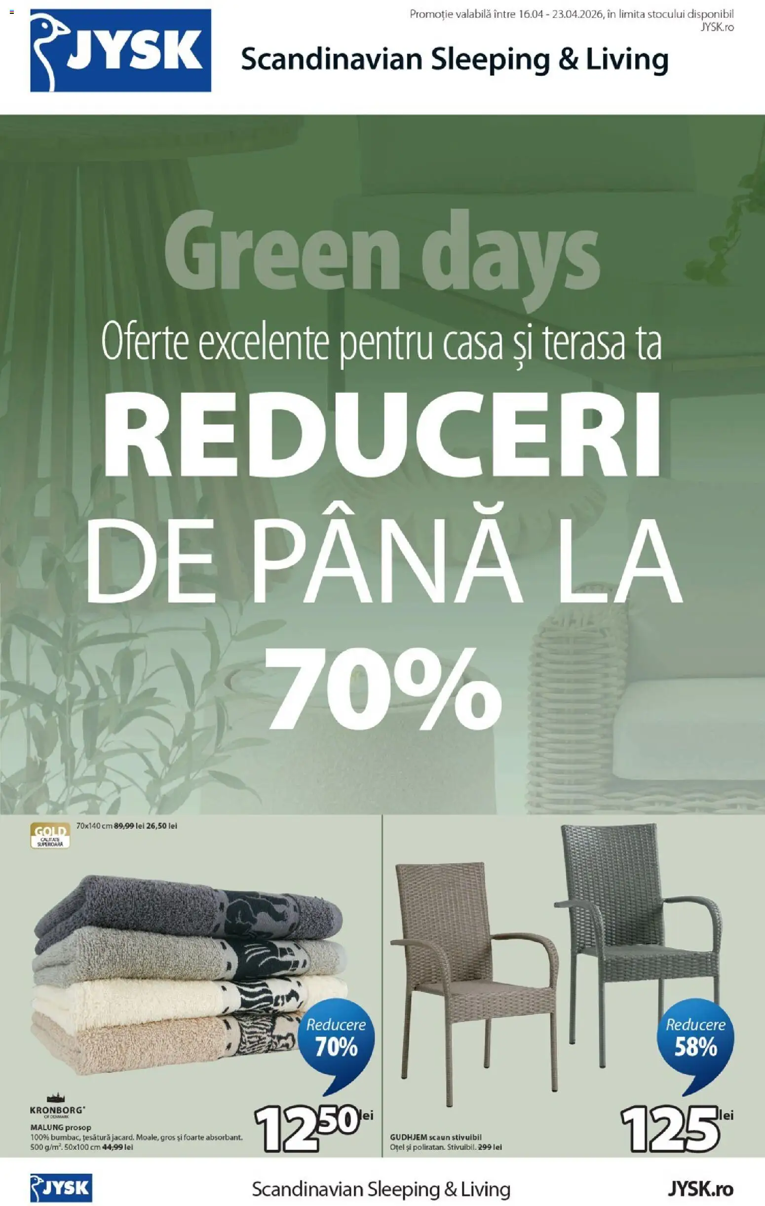 Previzualizarea de cataloage: JYSK JYSK Catalog valabil de la 16.04.2026 - Scaun