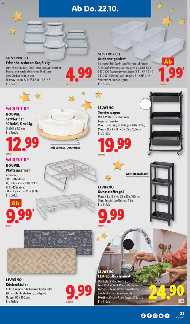 Neue Lidl Aktionen ab 22.10.