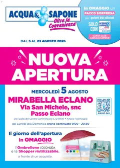 Anteprima dell'opuscolo Acqua e Sapone volantino Mirabella Eclano dal negozio Acqua e Sapone valido da 05/08/2026