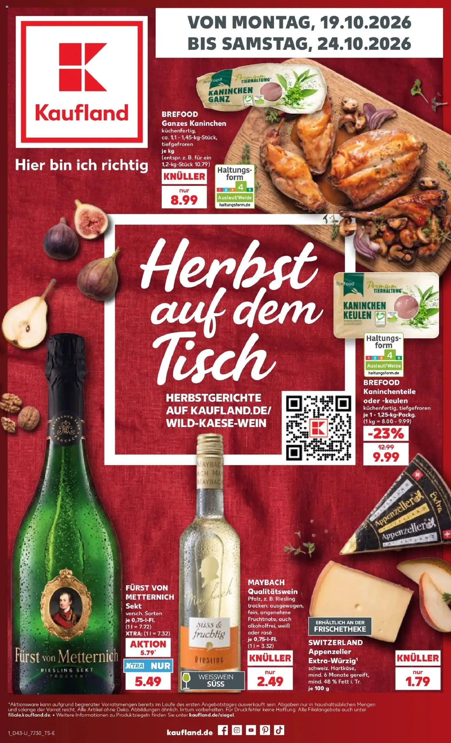 Vorschau von dem Prospekt des Geschäftes Kaufland, gültig ab dem 19.10.2026