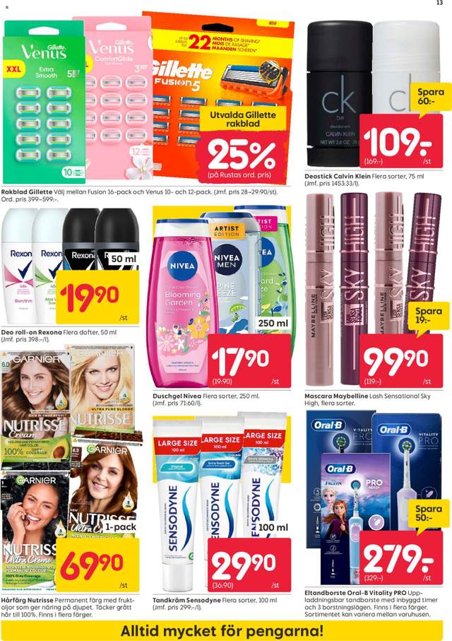 Nytt Rusta reklamblad från 24/08