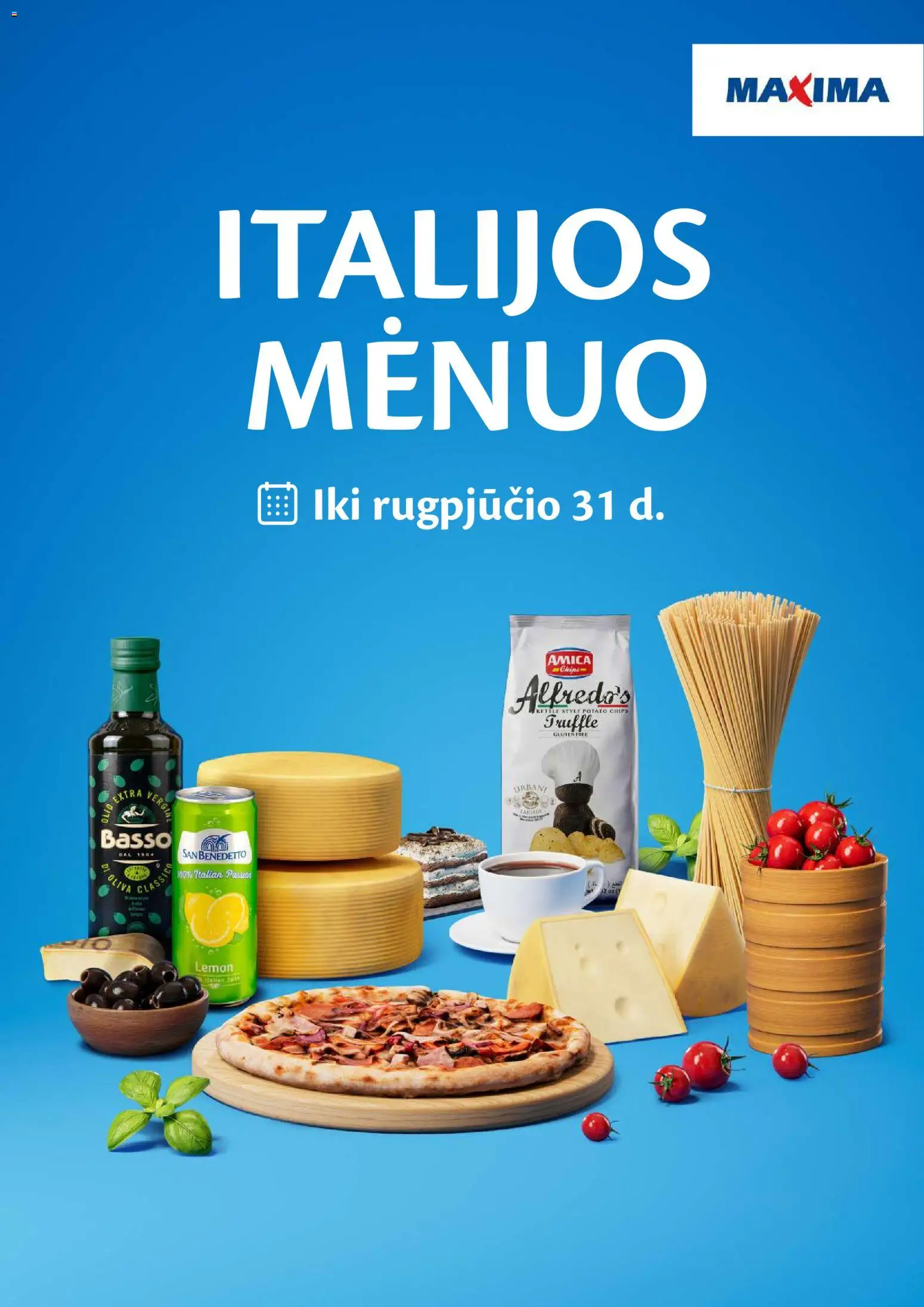 MAXIMA parduotuvės leidinio MAXIMA leidinys - Italijos mėnuo galiojančio nuo 2026.08.04 peržiūra