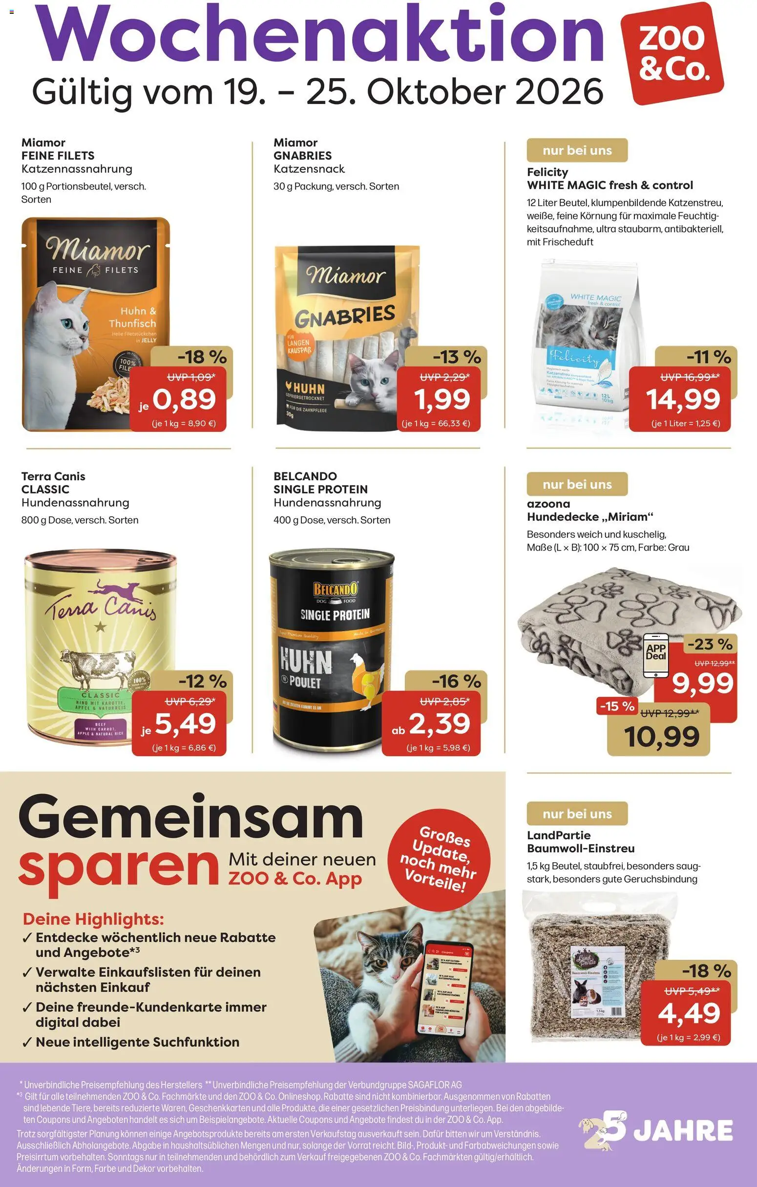 Vorschau von dem Prospekt des Geschäftes Zoo & co, gültig ab dem 19.10.2026 - Apple, Äpfel, Thunfisch
