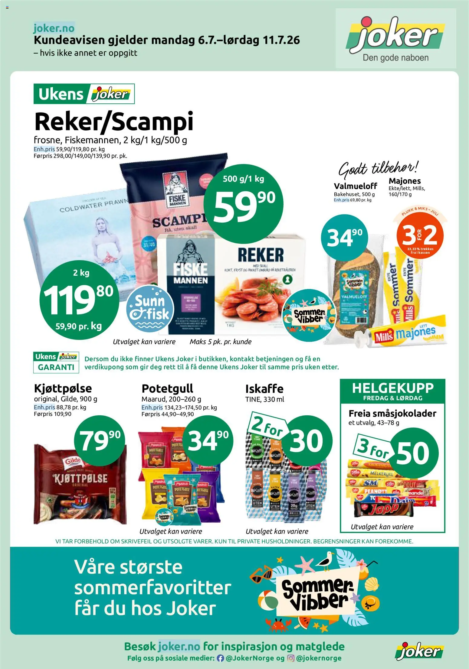Forhåndsvis Joker kundeavis fra butikk Joker gyldig fra 06/07/2026