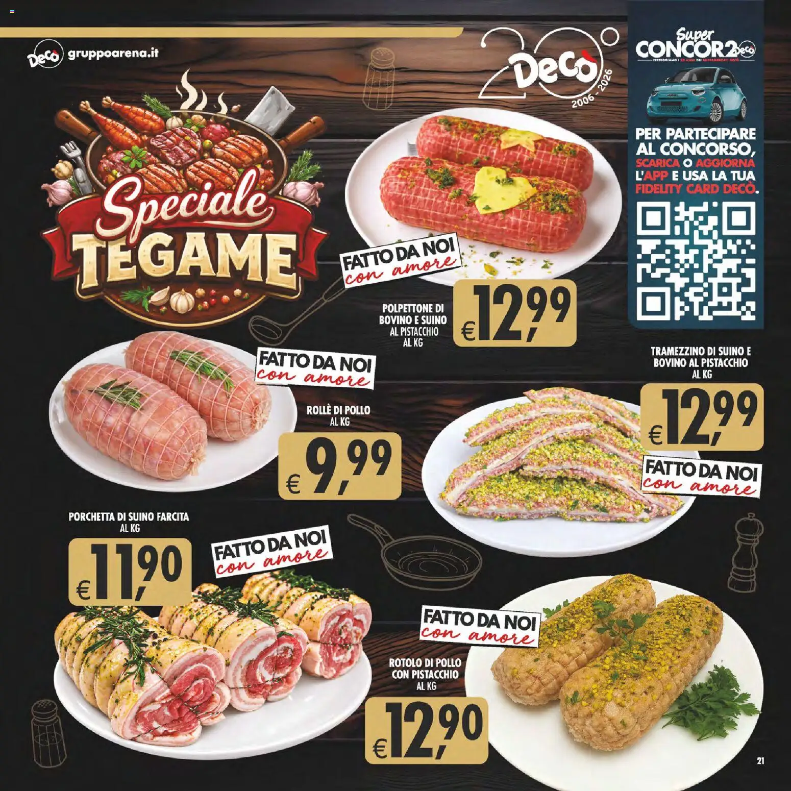 Anteprima dell'opuscolo Decò volantino Gourmet Sicilia dal negozio Decò valido da 23/10/2026 - Pollo, Porchetta, Tramezzino, Bovino, Pistacchio, Suino