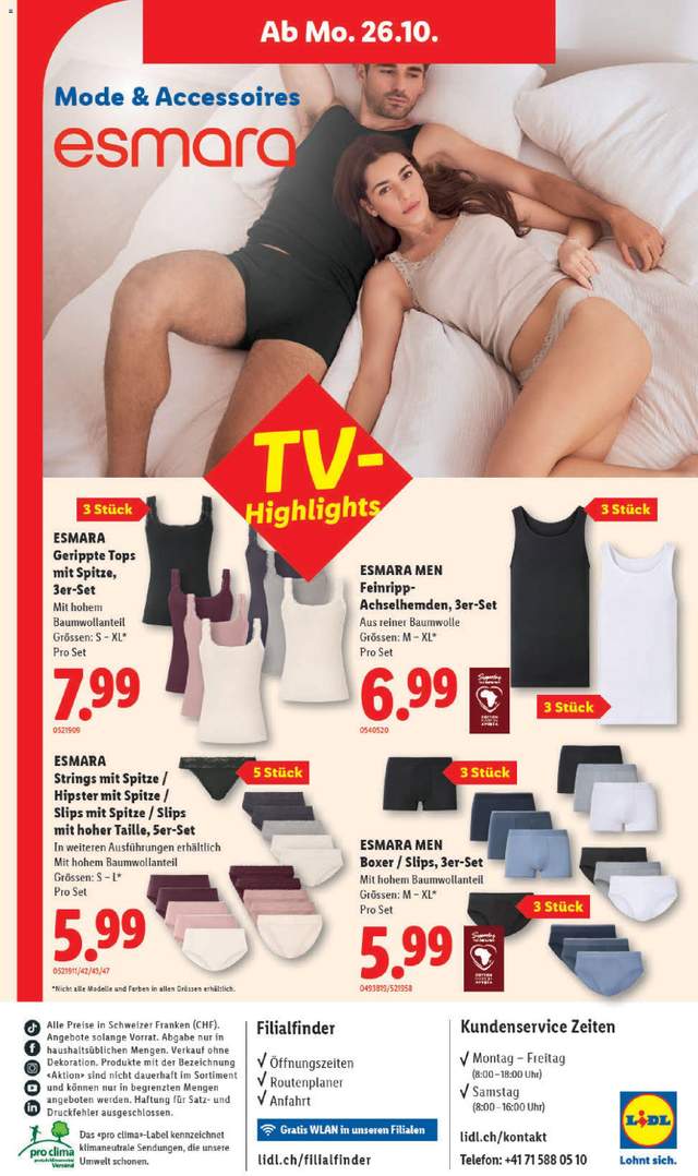 Neue Lidl Aktionen ab 22.10.