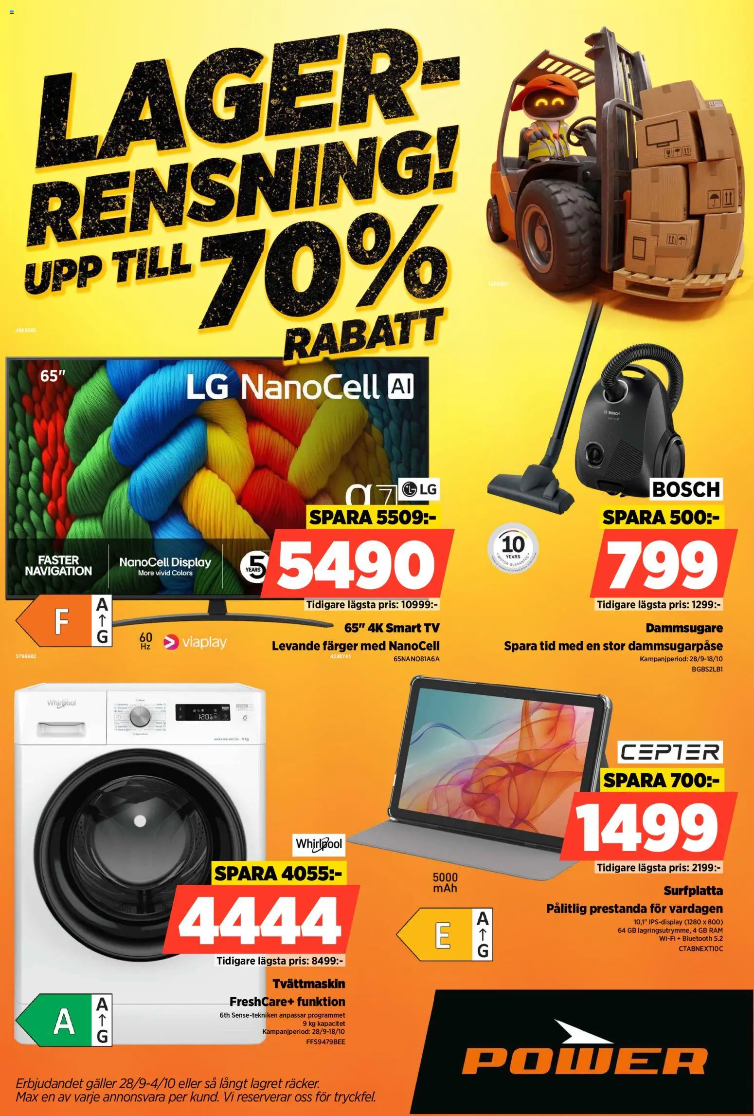 Förhandsgranska reklamblad Power erbjudanden från butik Power gäller från 28/09/2026