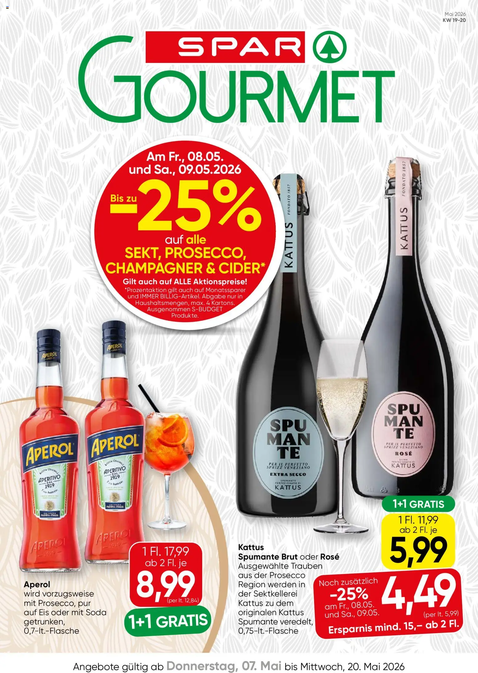 Vorschau der Angebote: SPAR Gourmet SPAR Gourmet Flugblatt gültig ab 07.05.2026