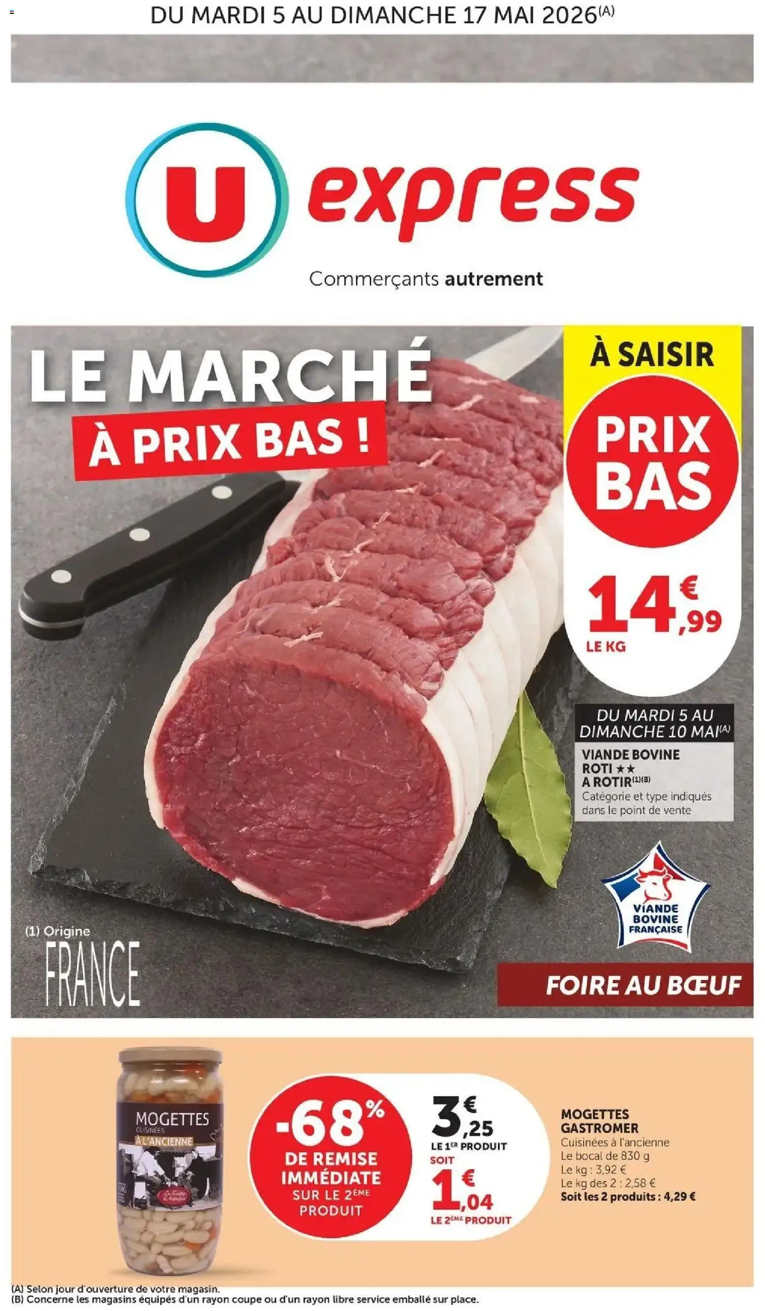 Prévisualisation de U Express - Jour de Marché du magasin U Express formulaire valide 05/05/2026