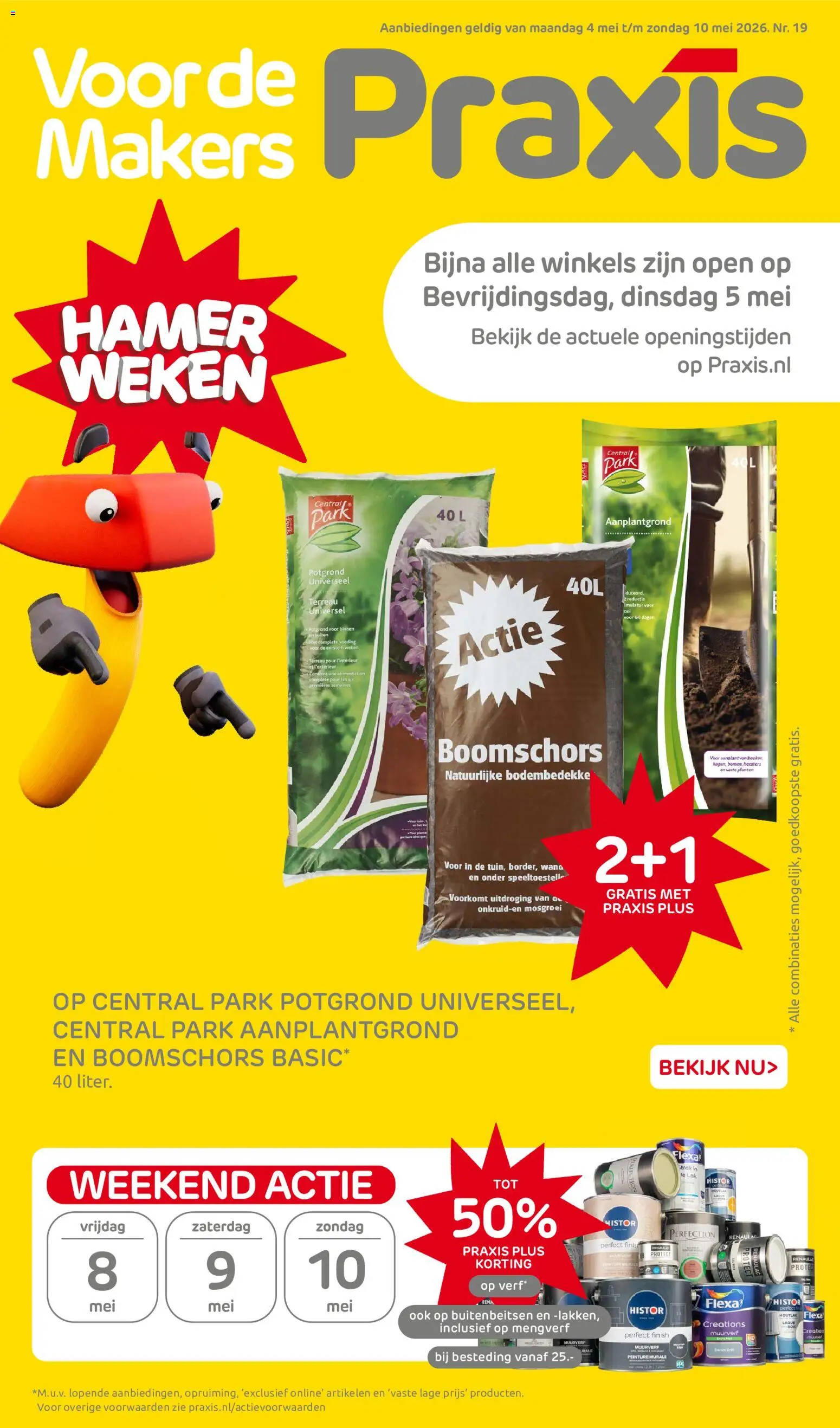Voorbeeld van Praxis folder van winkel Praxis geldig vanaf 04-05-2026 - Potgrond, Hamer