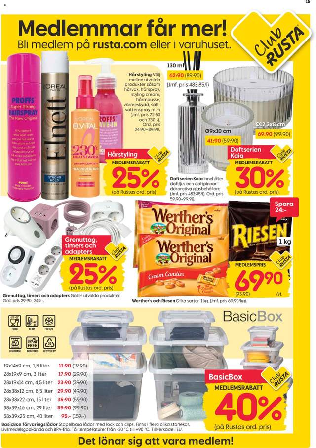 Nytt Rusta reklamblad från 03/08